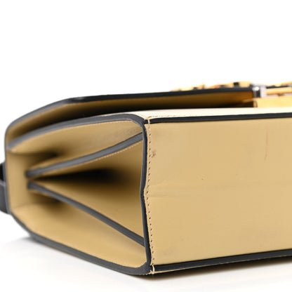 Gucci Smooth Calfskin Small Zumi Shoulder Bag Beige Black 10 of 18