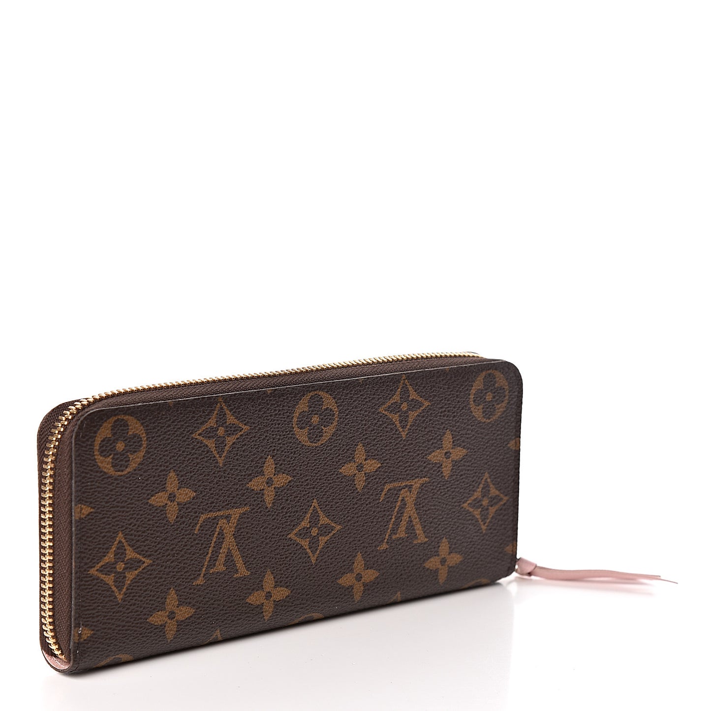 Monogram Clemence Wallet Rose Ballerine