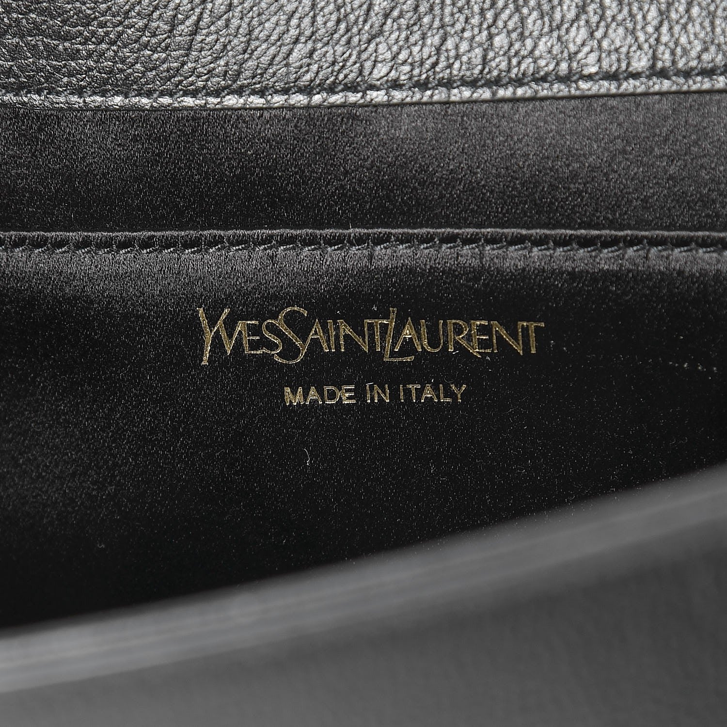 Saint Laurent Calfskin Monogram Large Belle De Jour Clutch Black 6 of 6