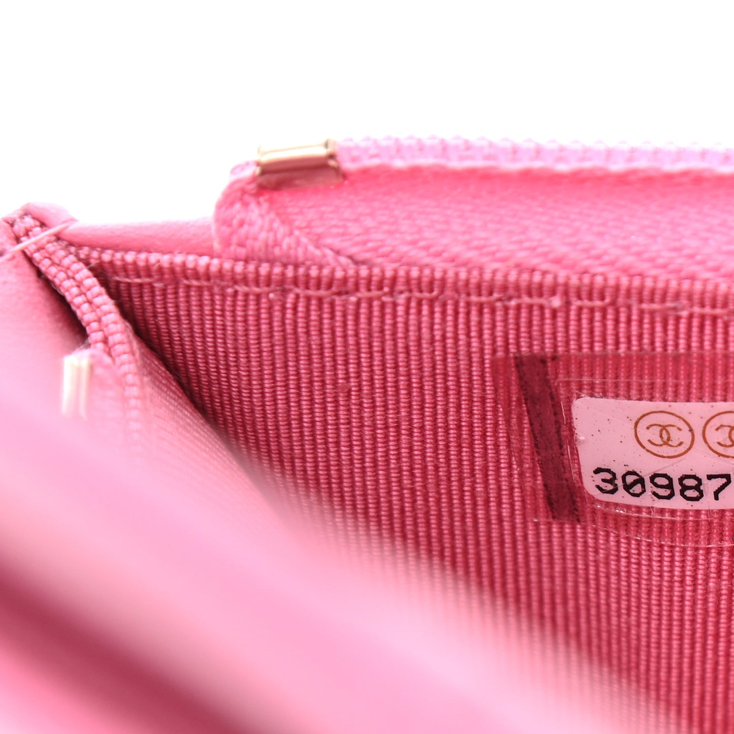 Caviar Quilted Small Classic Wallet Pink