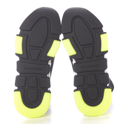 Balenciaga Neoprene Knit Mens Speed Cuffed Sneakers 39 Black White Yellow Fluo 6 of 10