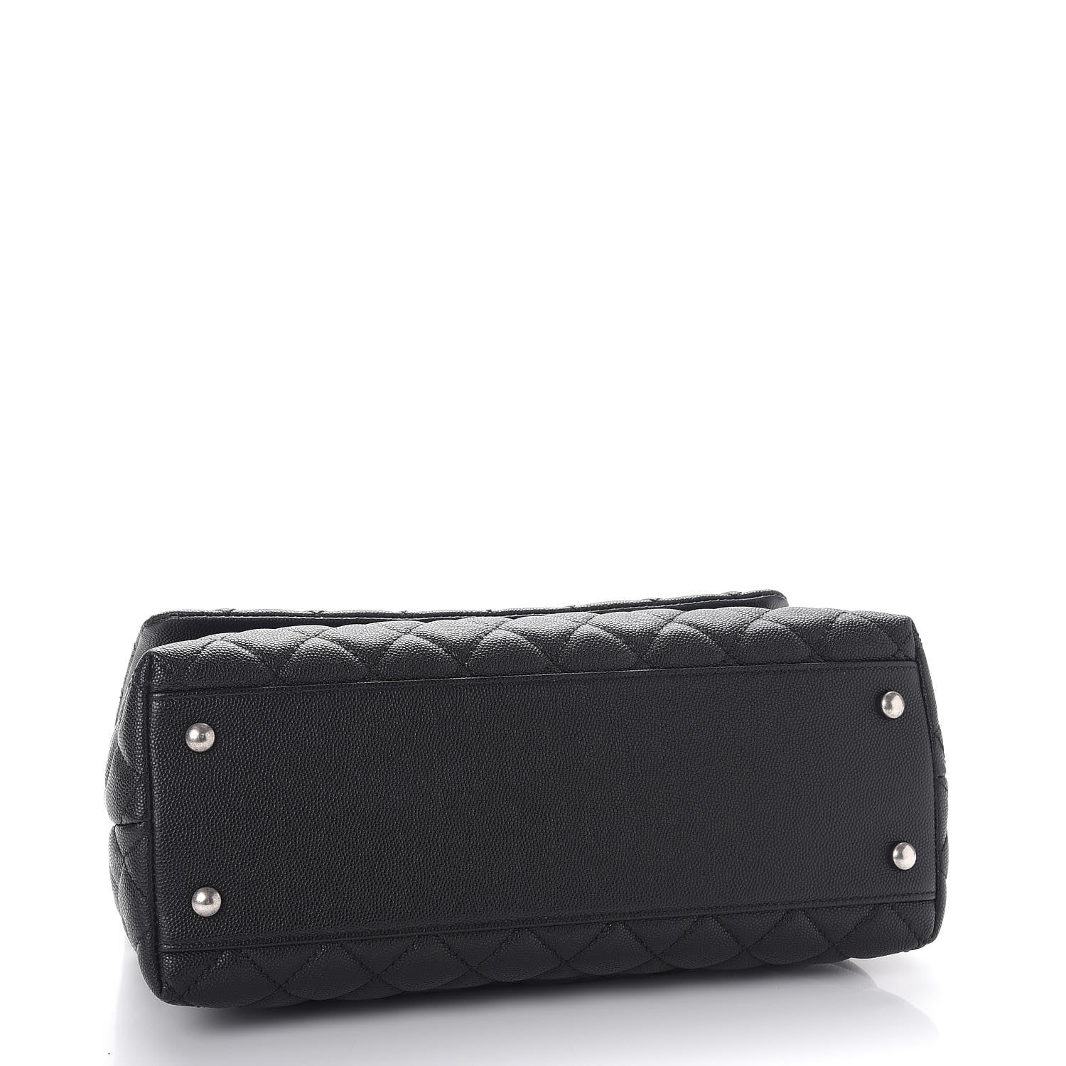 Chanel Caviar Lizard Quilted Small Coco Handle Flap Black 4 of 8