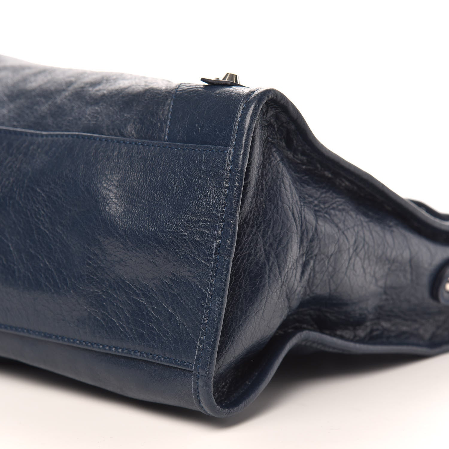 Balenciaga Agneau Classic Silver Hardware City Bleu Obscur 9 of 9