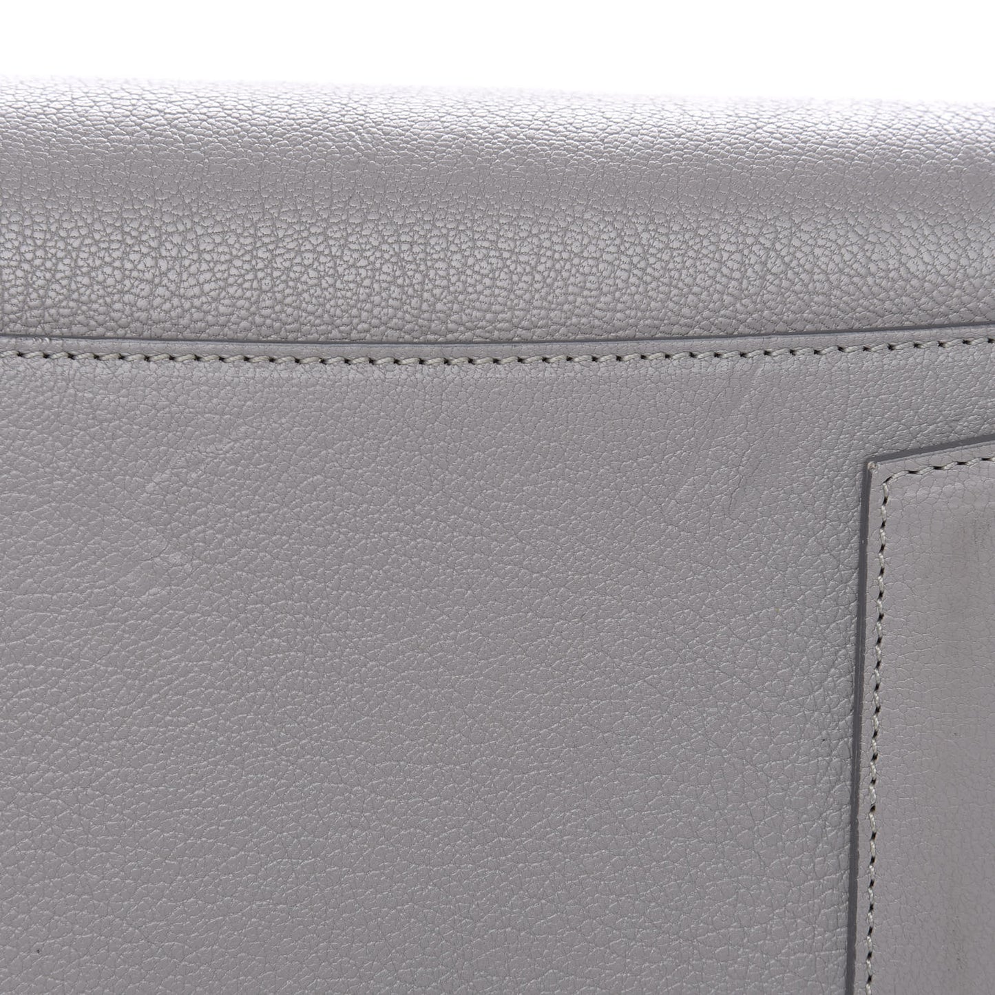 Sugar Goatskin Small Antigona Pearl Grey