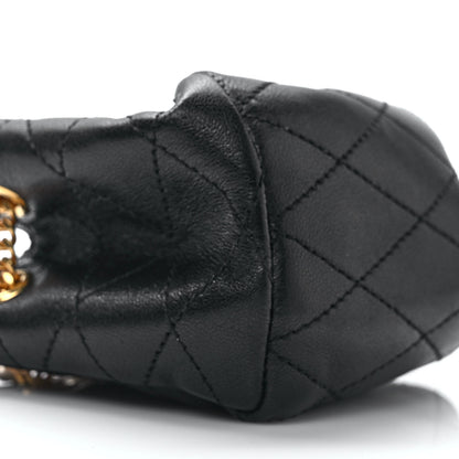 Saint Laurent Lambskin Quilted Baby Bucket Bag Black 7 of 9