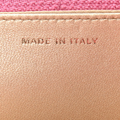 Chanel Lambskin Camellia Embossed Wallet On Chain WOC Pink 7 of 10