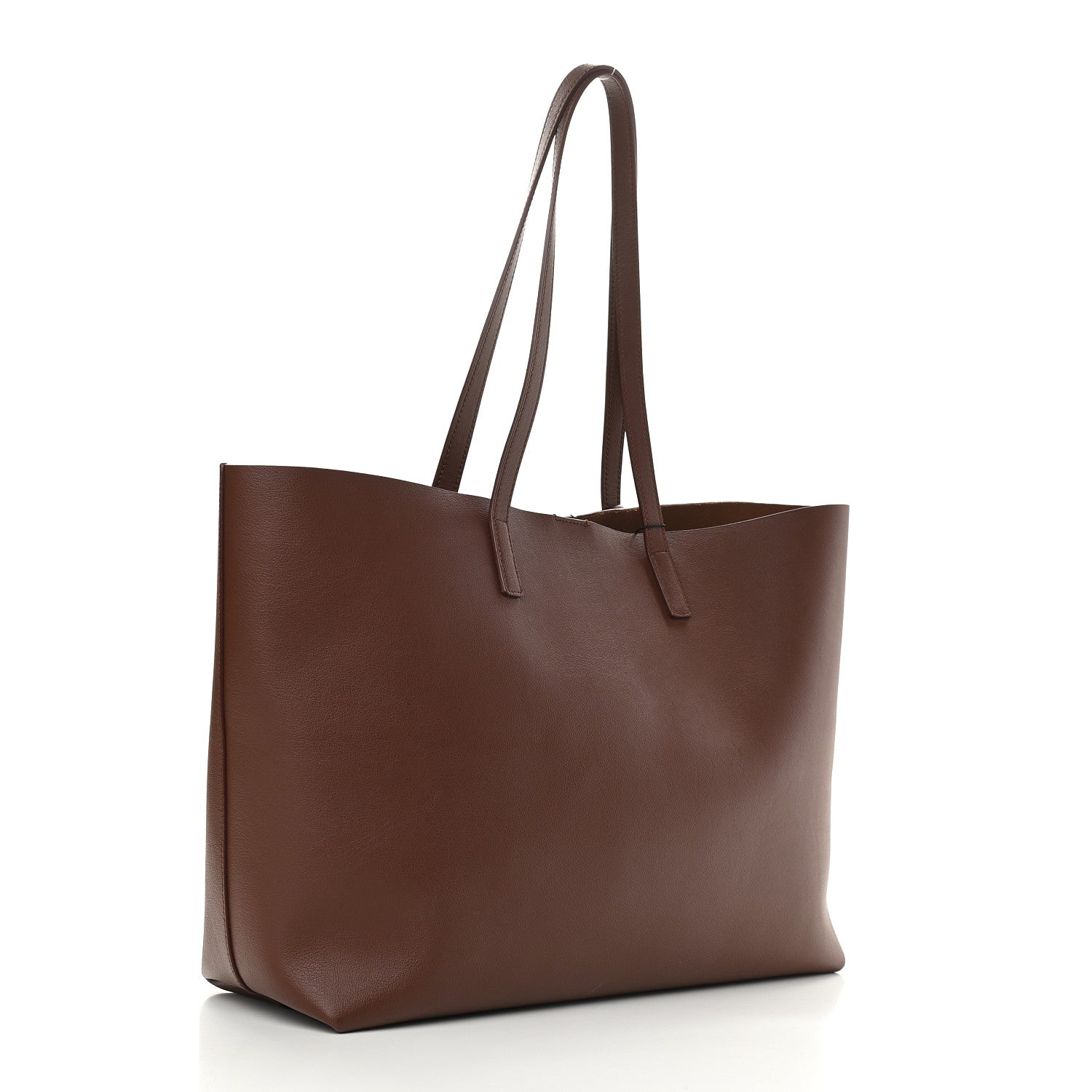 Saint Laurent Calfskin Large Shopping Tote Cognac 3 of 9