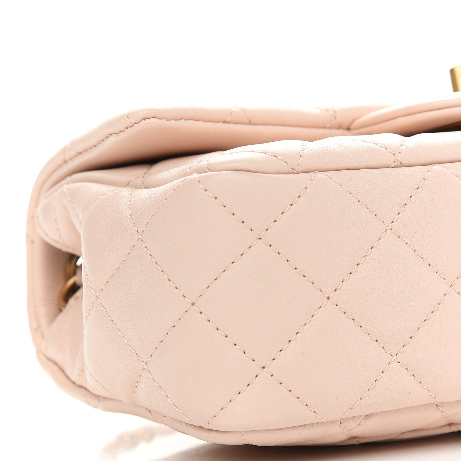 Chanel Lambskin Quilted Mini Rectangular Pearl Crush Flap Light Beige 8 of 9