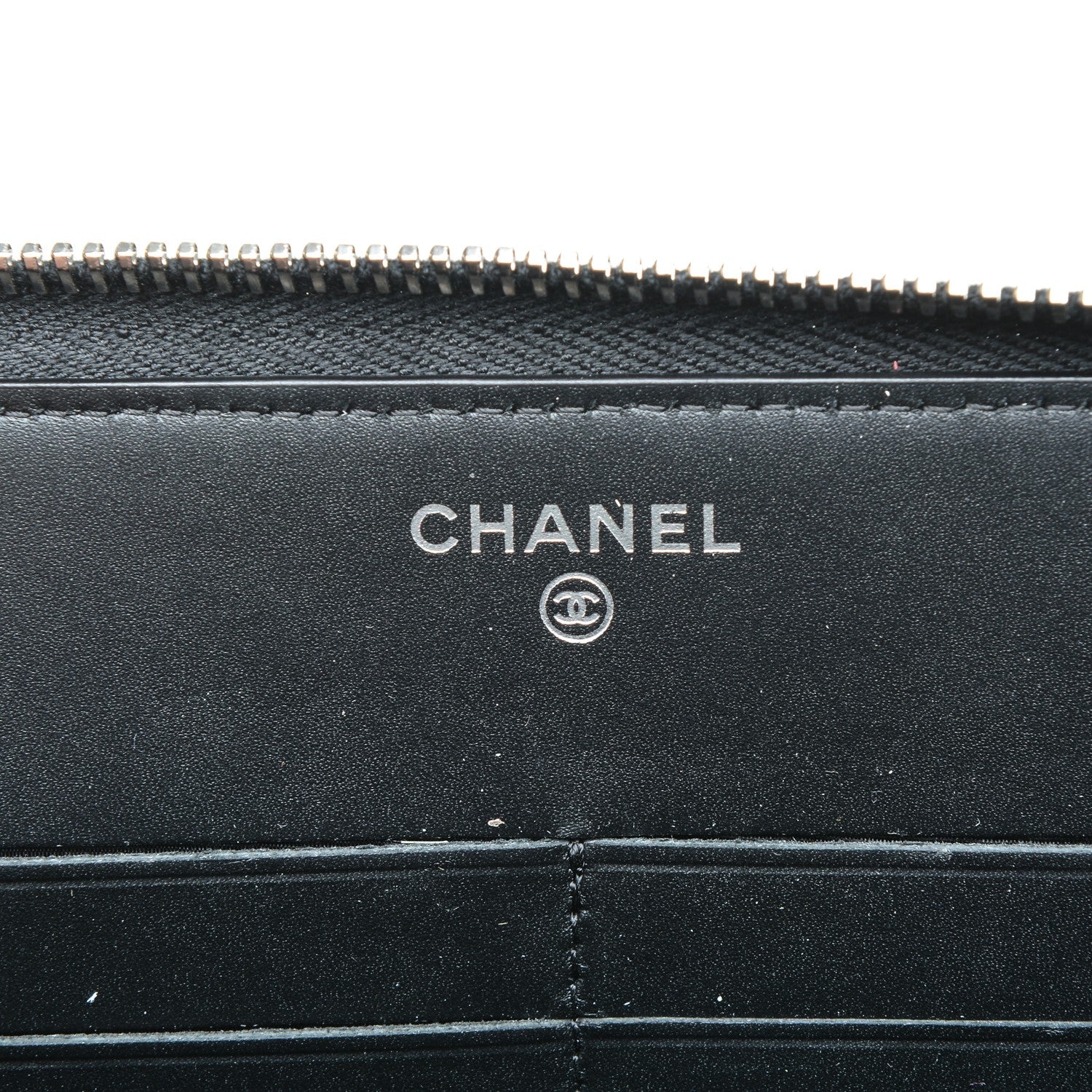 Chanel Patent Quilted Zipped Clutch Black 6 of 8