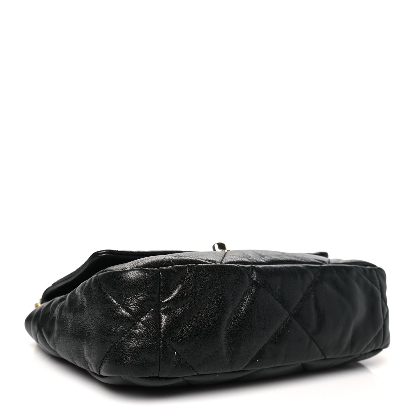 Lambskin Quilted Medium Chanel 19 Flap Black