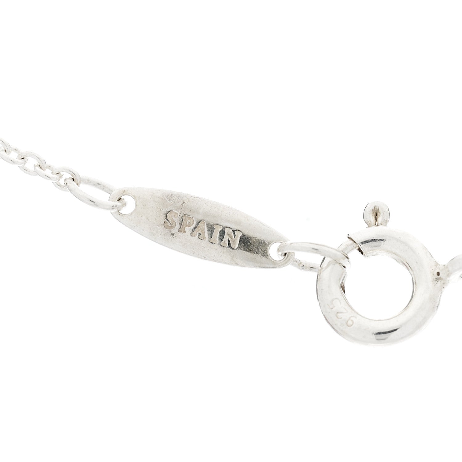 Tiffany Sterling Silver Diamond .03ct Elsa Peretti Diamonds by the Yard Pendant Necklace 5 of 8
