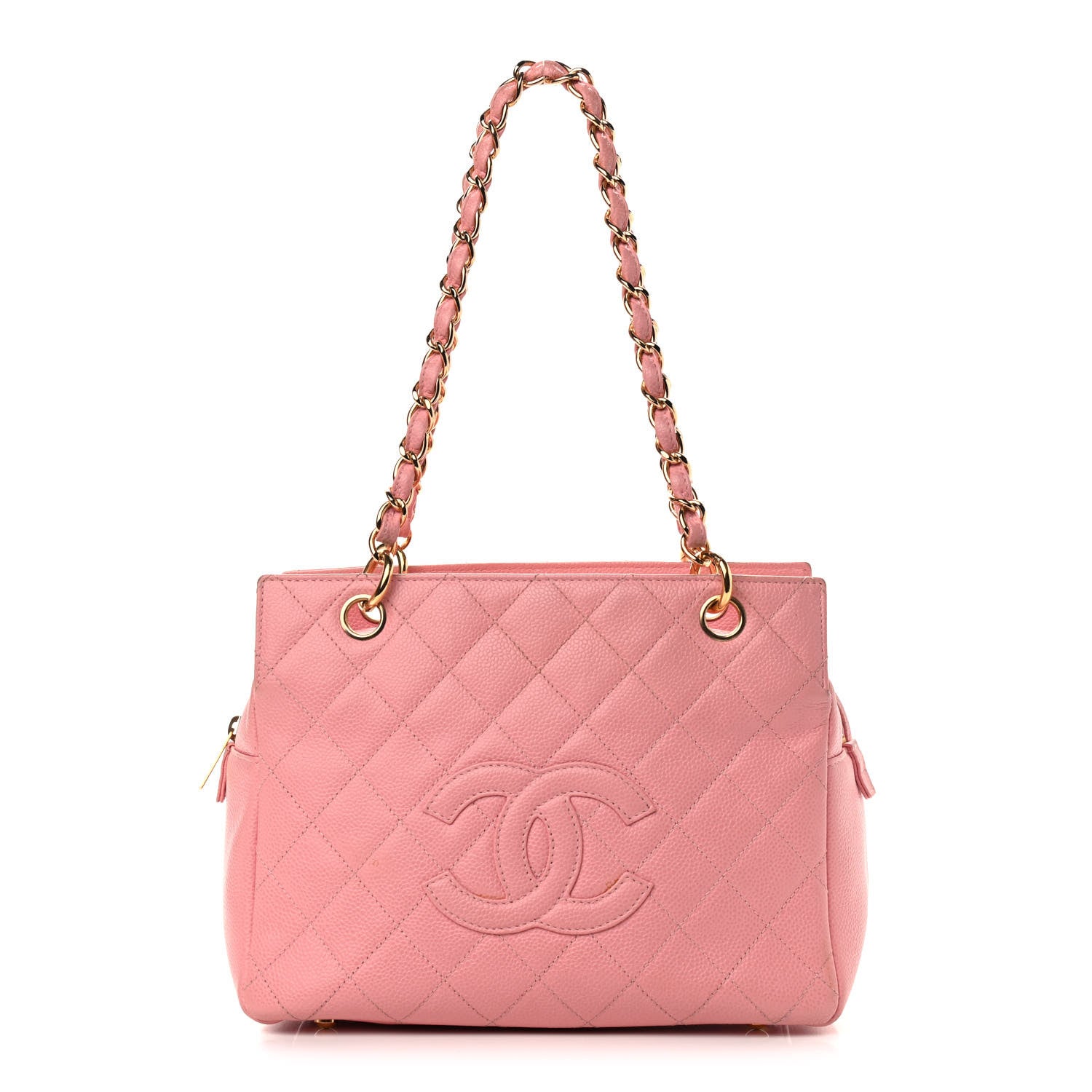 Chanel Caviar Quilted Petit Timeless Shopping Tote PTT Pink 1 of 18