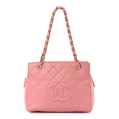 Chanel Caviar Quilted Petit Timeless Shopping Tote PTT Pink 1 of 18