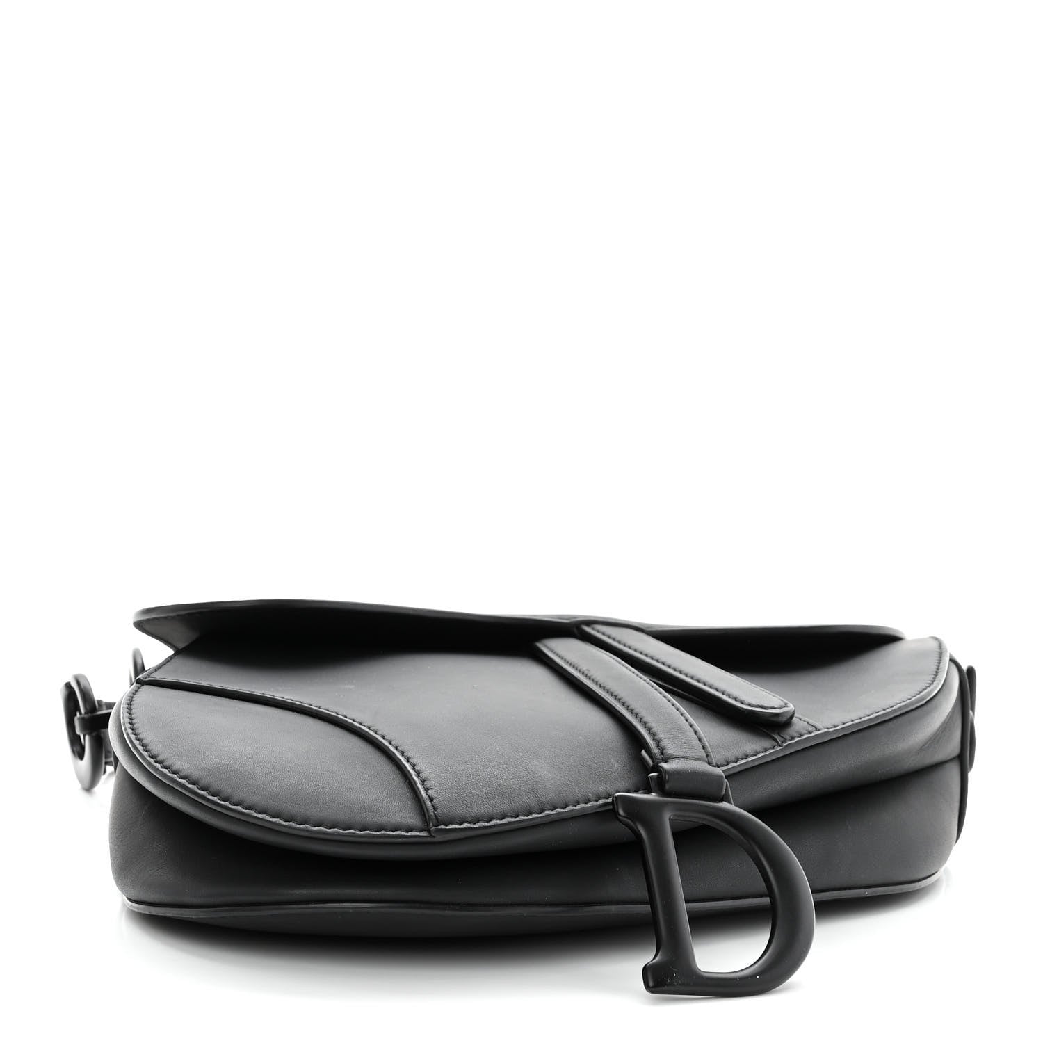 Christian Dior Ultra Matte Calfskin Saddle Bag Black 4 of 10
