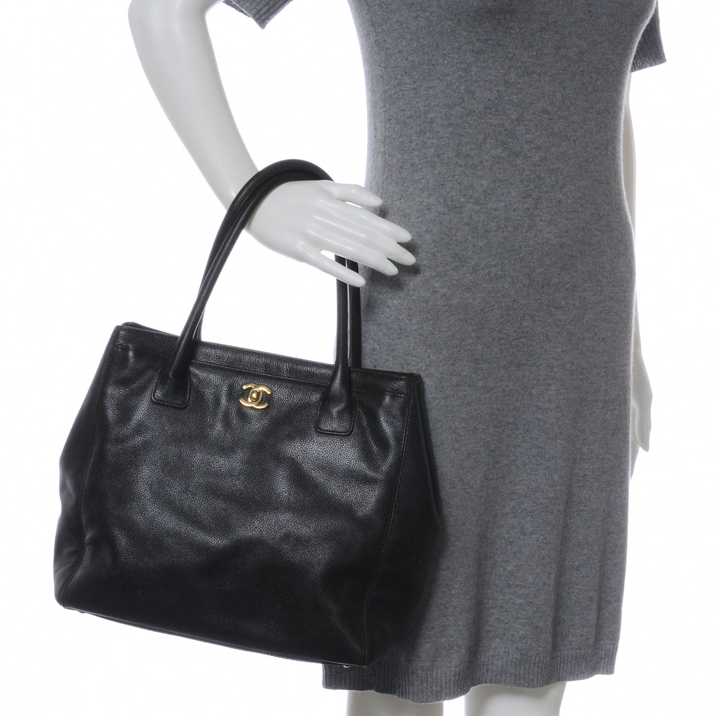 Caviar Cerf Shopper Tote Dark Brown