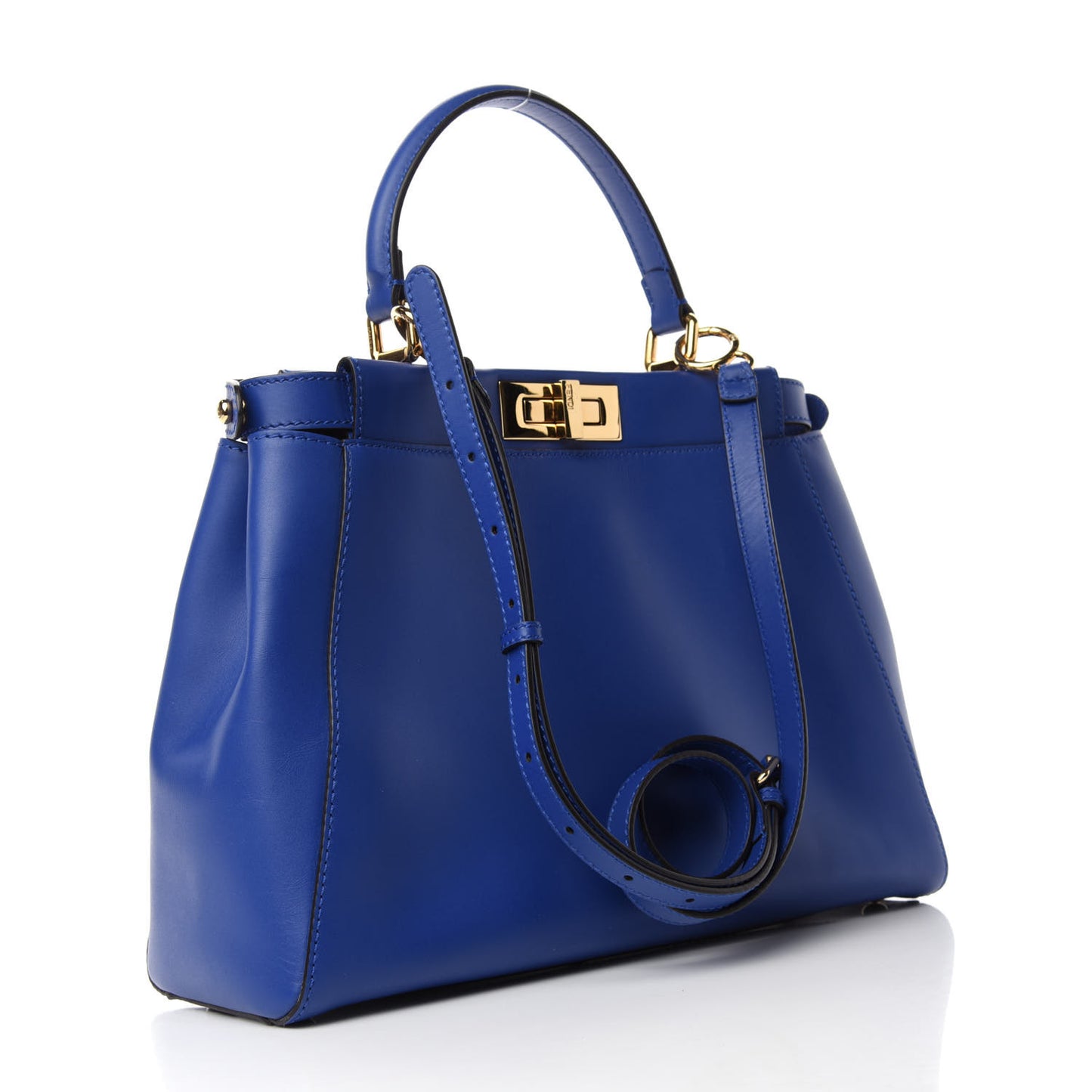Vitello Morgan Fabric Jacquard Pequin Medium Peekaboo Iconic Satchel Blue Neon Tobacco