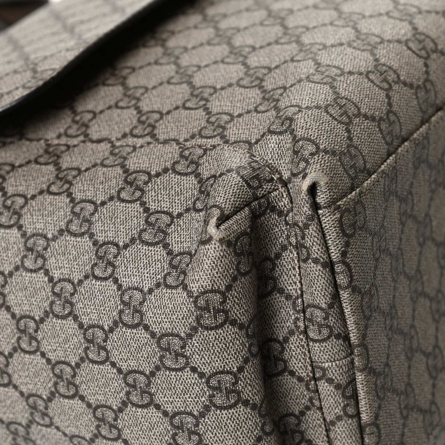 Gucci GG Plus Monogram Messenger Diaper Bag Dark Brown 13 of 15