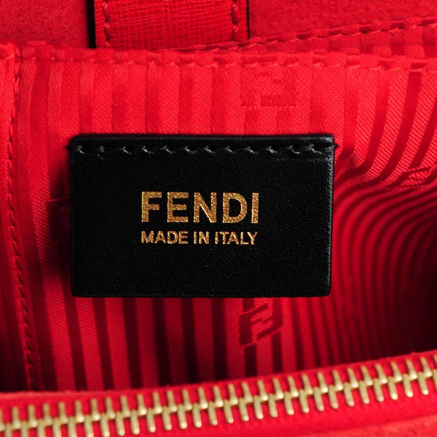 Fendi Vitello Elite Flamingo Regular 2Jours Tote Rosso Fiamma 6 of 7