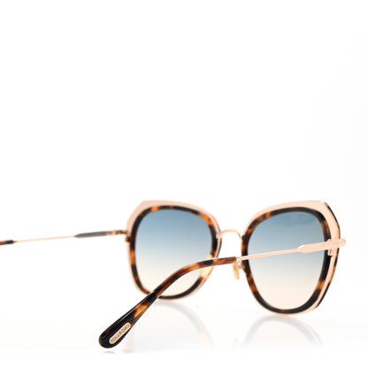 Tom Ford Acetate Metal Kenyan Sunglasses TF792 Havana 4 of 7