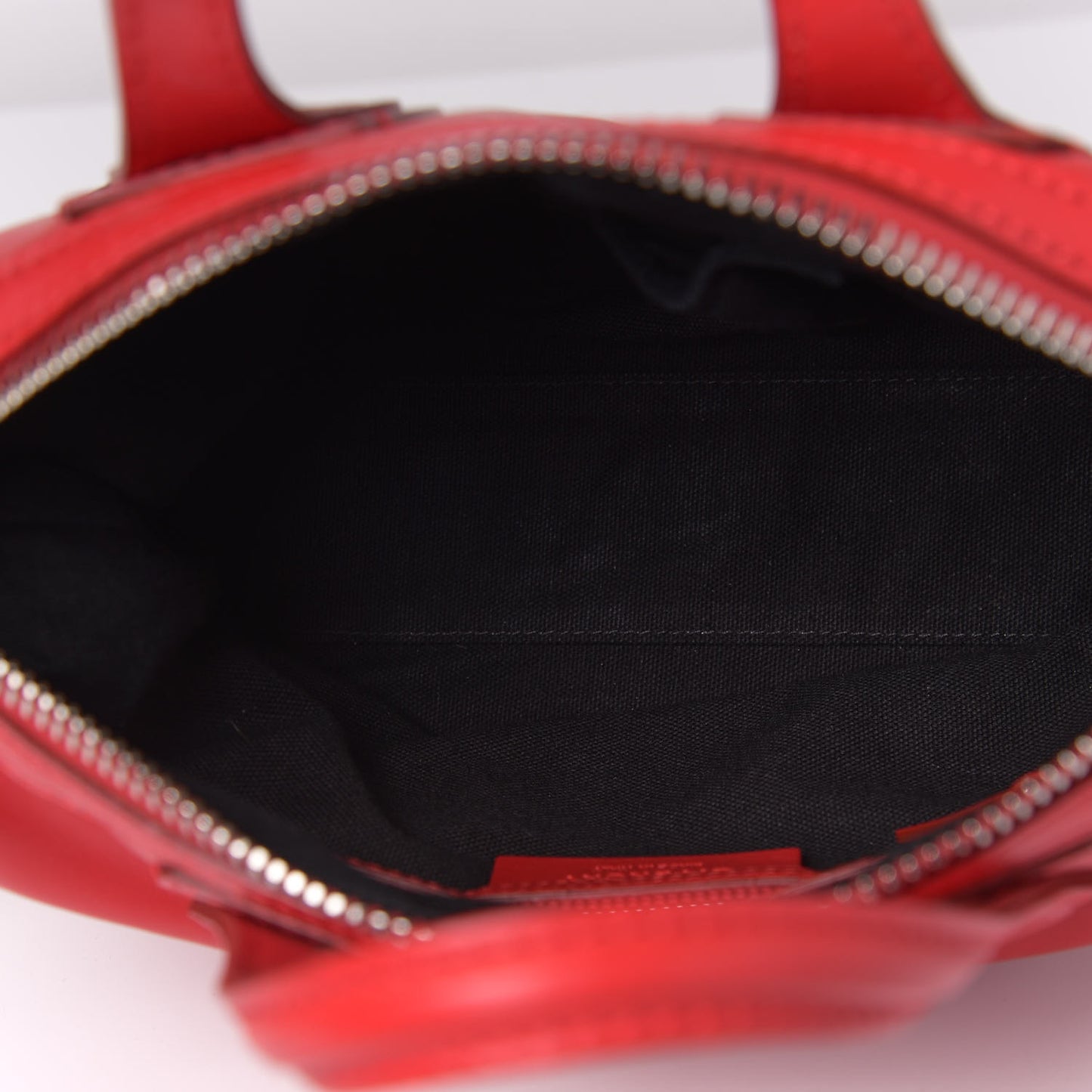 Calfskin Micro Nightingale Logo Strap Red