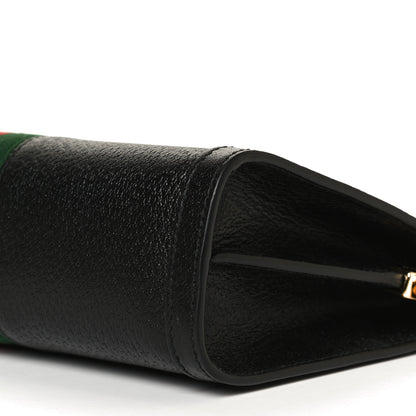 Gucci Calfskin GG Web Small Ophidia Chain Shoulder Bag Black 11 of 11