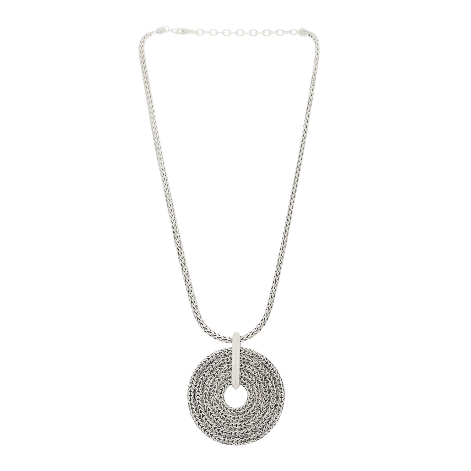 John Hardy Sterling Silver Rata Pendant Chain Necklace 3 of 6