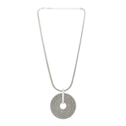 John Hardy Sterling Silver Rata Pendant Chain Necklace 3 of 6