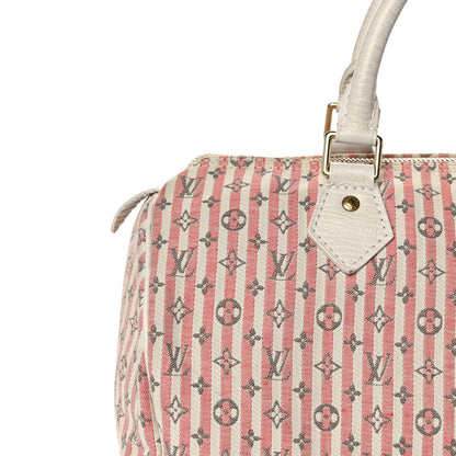Louis Vuitton Mini Lin Croisette Speedy 30 Rouge 9 of 10