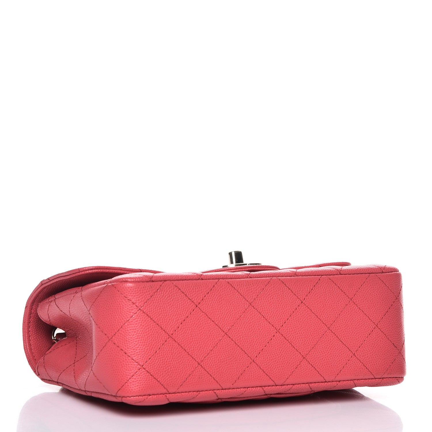 Chanel Caviar Quilted Mini Rectangular Flap Dark Pink 4 of 8