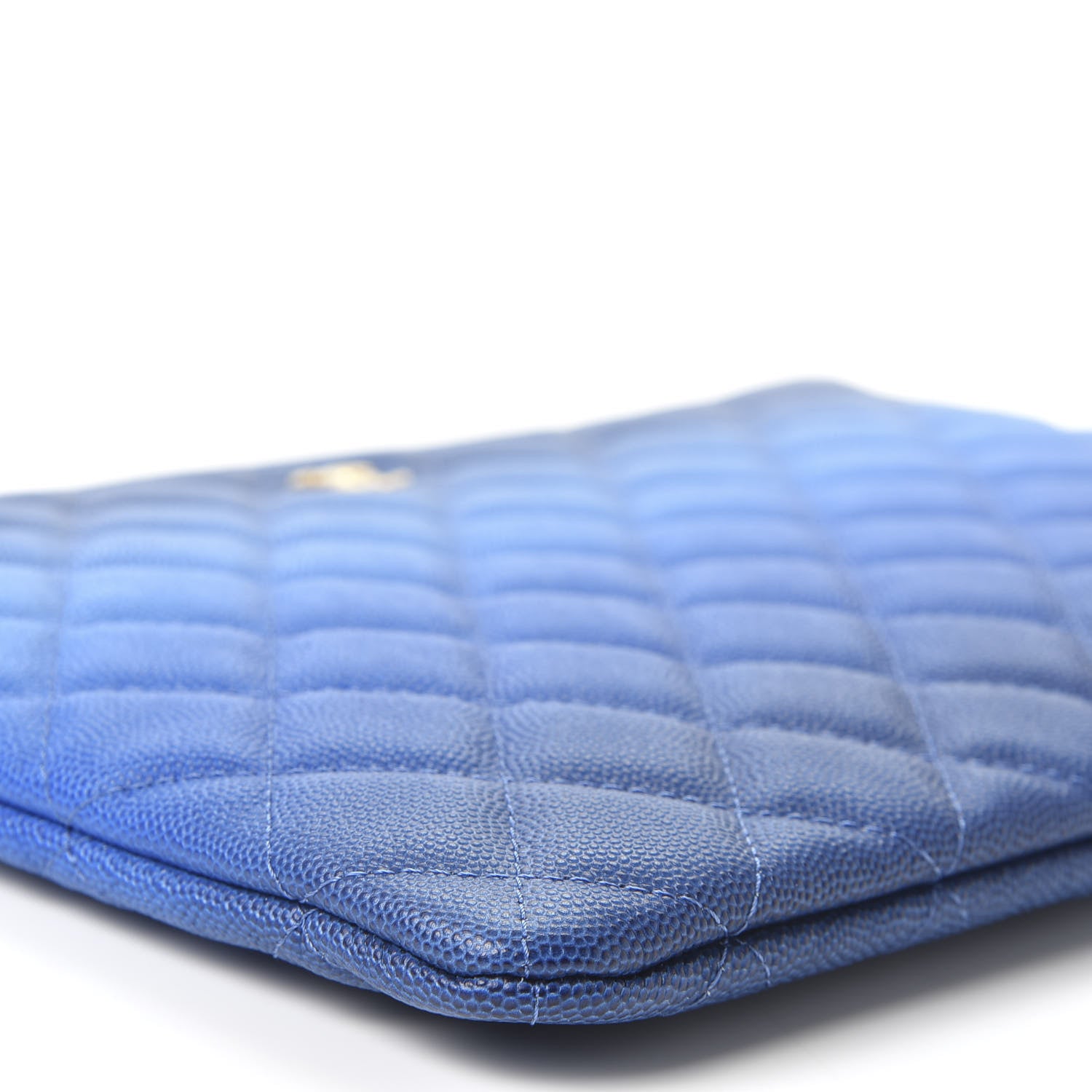 Chanel Caviar Ombre Medium Cosmetic Case Blue 5 of 8