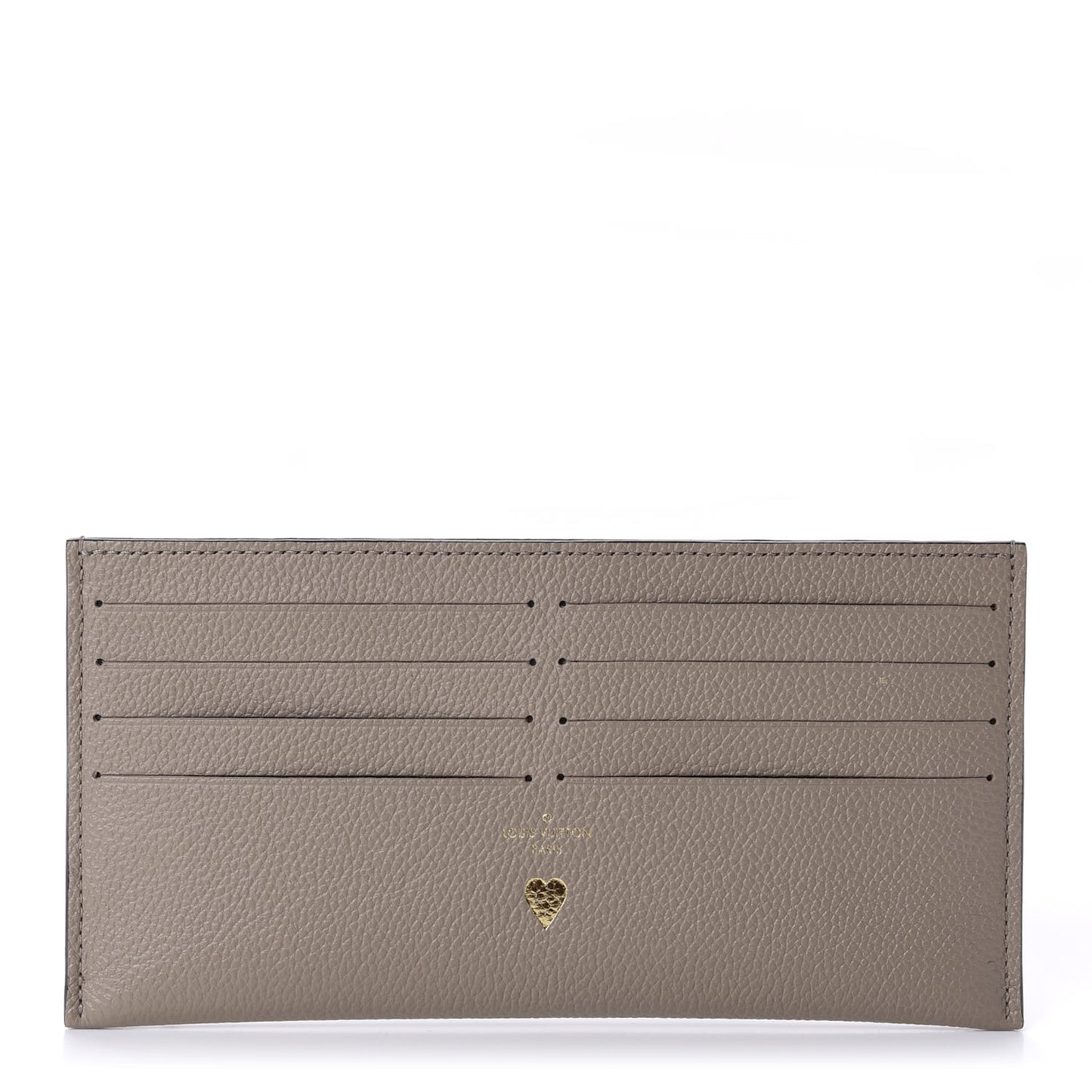 Calfskin Felicie Chain Wallet Card Holder Insert Tourterelle