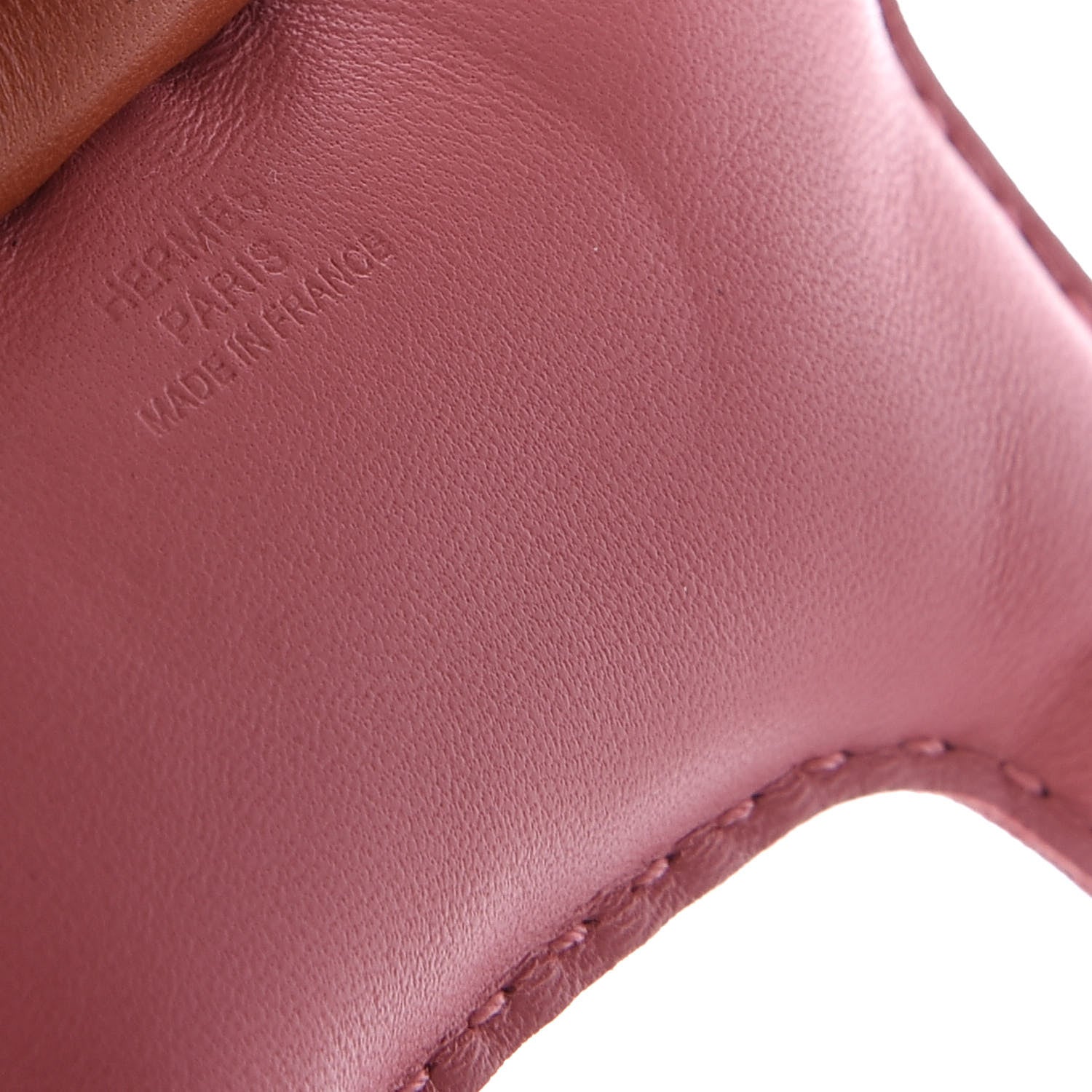 Hermes Milo Lambskin Grigri Rodeo Horse Bag Charm MM Rose Azalee Cornaline Bleu De Malte 3 of 4