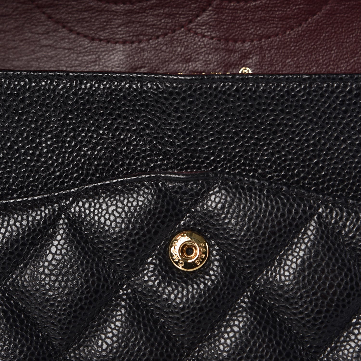 Chanel Caviar Quilted Jumbo Double Flap Black 10 of 13