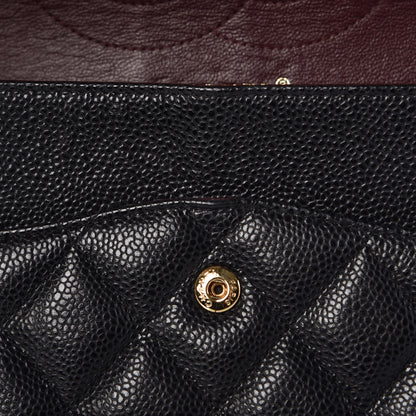 Chanel Caviar Quilted Jumbo Double Flap Black 10 of 13