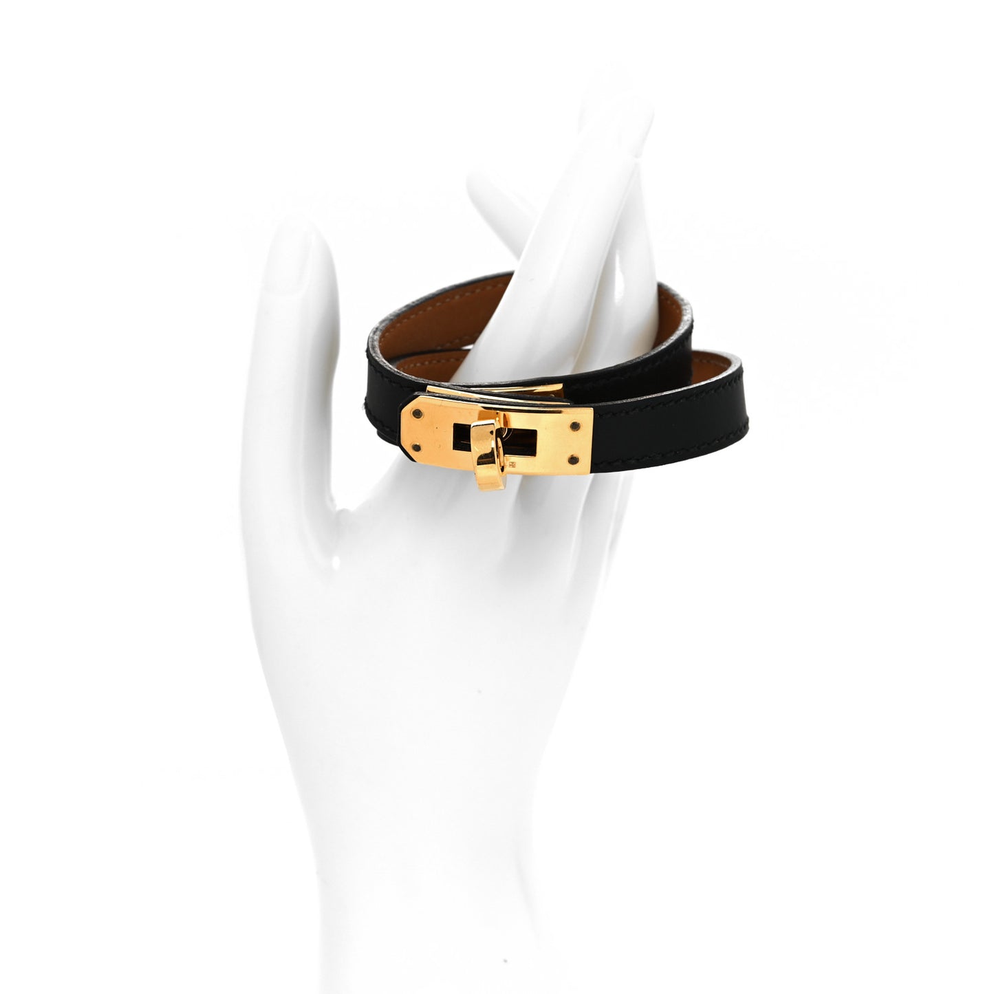 Box Kelly Double Tour Bracelet M Black