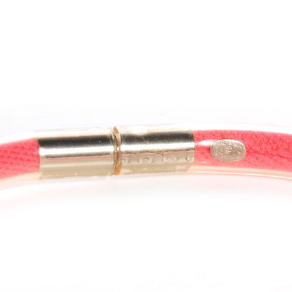 Chanel PVC Logo Snap Bracelet Pink 4 of 5
