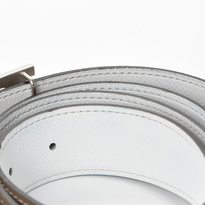 Hermes Epsom 32mm H Belt 95 White Etoupe 7 of 7