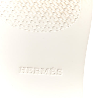 Hermes Suede Calfskin Womens Low Loafers 39.5 Beige Perlino 7 of 10