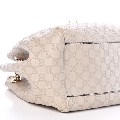Gucci Guccissima Signature Medium Emily Shoulder Bag Mystic White 10 of 11