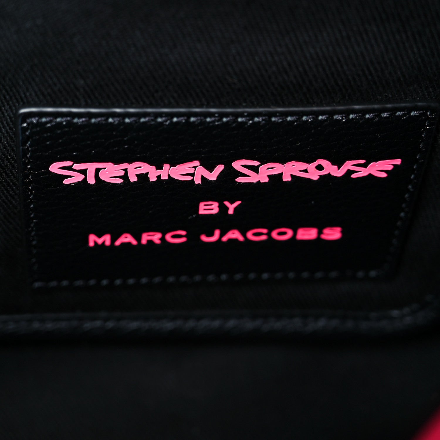 Marc Jacobs X STEPHEN SPROUSE Grained Calfskin Medium The Tote Bag Pink 11 of 22