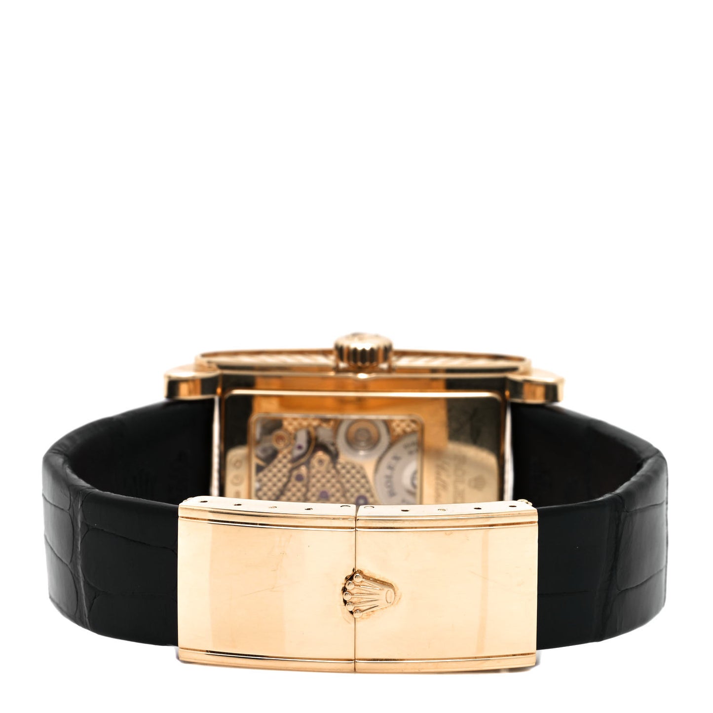 18K Yellow Gold Alligator 28mm Cellini Prince Manual Winding Watch 5440/8