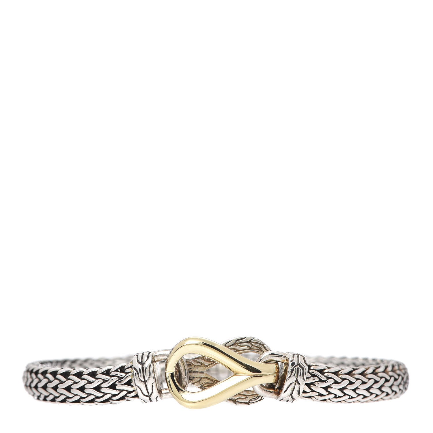 John Hardy Sterling Silver 18K Yellow Gold Asli Chain Bracelet 1 of 5