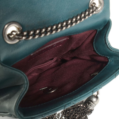 Chanel Calfskin Small Coco Sporran Tassel Flap Dark Green 6 of 9