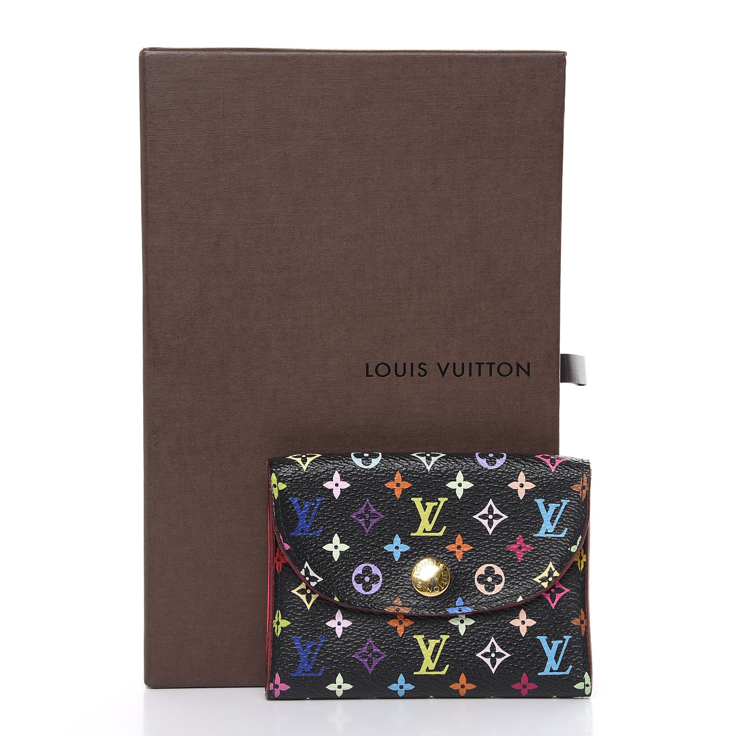 Monogram Multicolor Business Card Holder Black Grenade