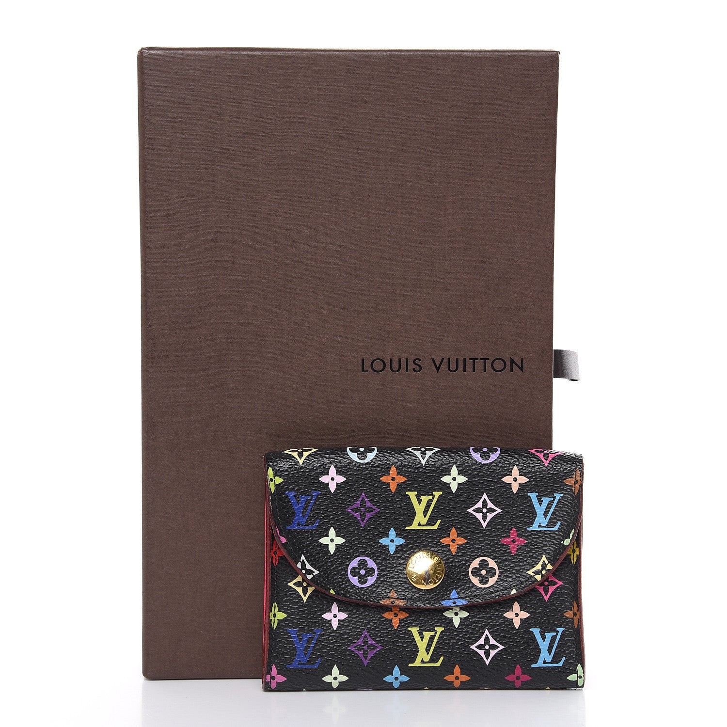 Louis Vuitton Monogram Multicolor Business Card Holder Black Grenade 8 of 8