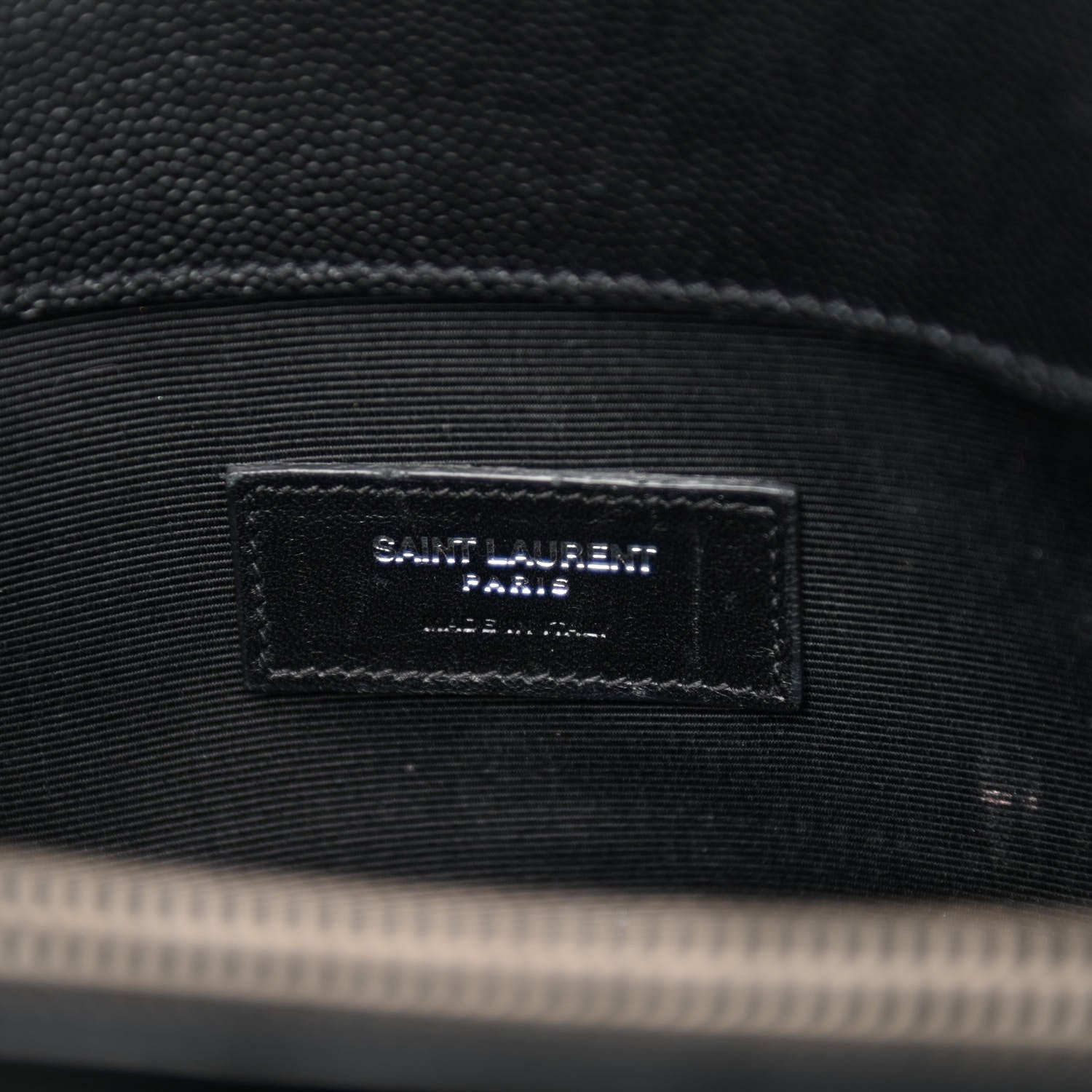 Saint Laurent Grain de Poudre Medium Museum Tote Black 6 of 7