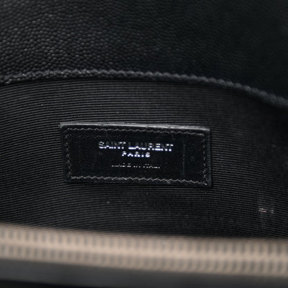 Saint Laurent Grain de Poudre Medium Museum Tote Black 6 of 7