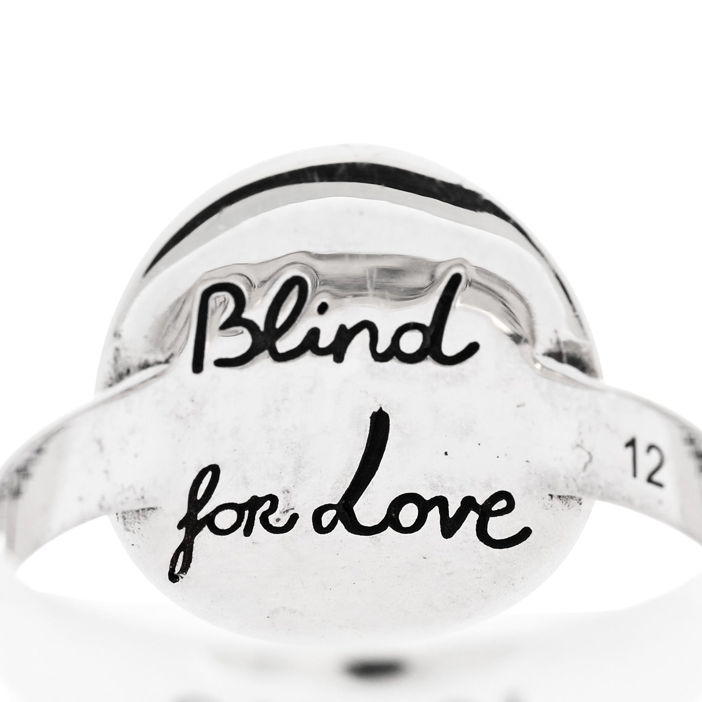 Sterling Silver Blind for Love Mystic Cat Ring 52 6