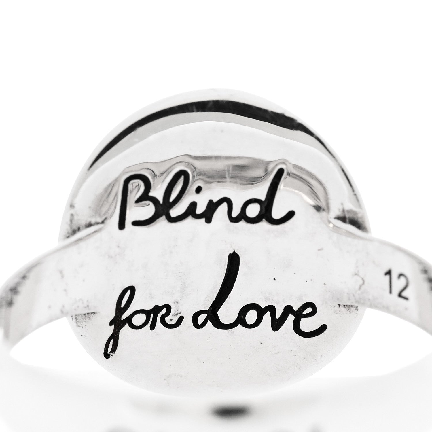 Gucci Sterling Silver Blind for Love Mystic Cat Ring 52 6 6 of 8