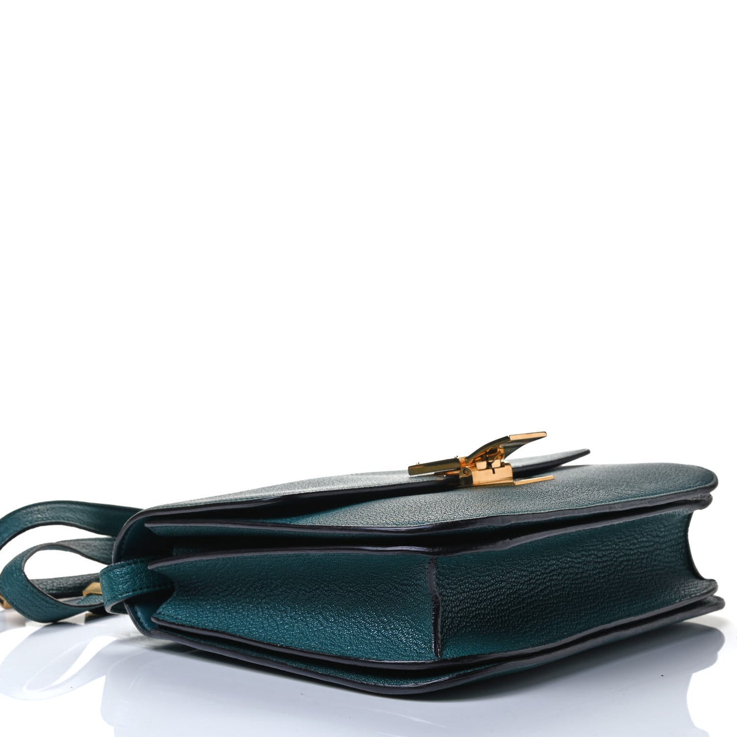 Goatskin Medium Classic Box Flap Bag Ocean